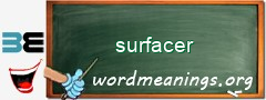 WordMeaning blackboard for surfacer